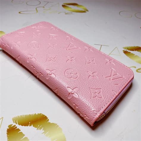 pink wallets and cards.